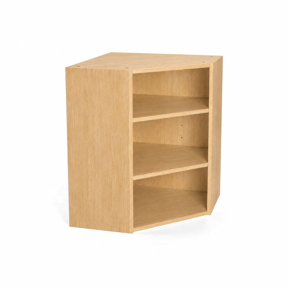Duracab, Flat-Pack Diagonal Corner Tall Wall Cabinet Unit, 600x600mm, 900mm High