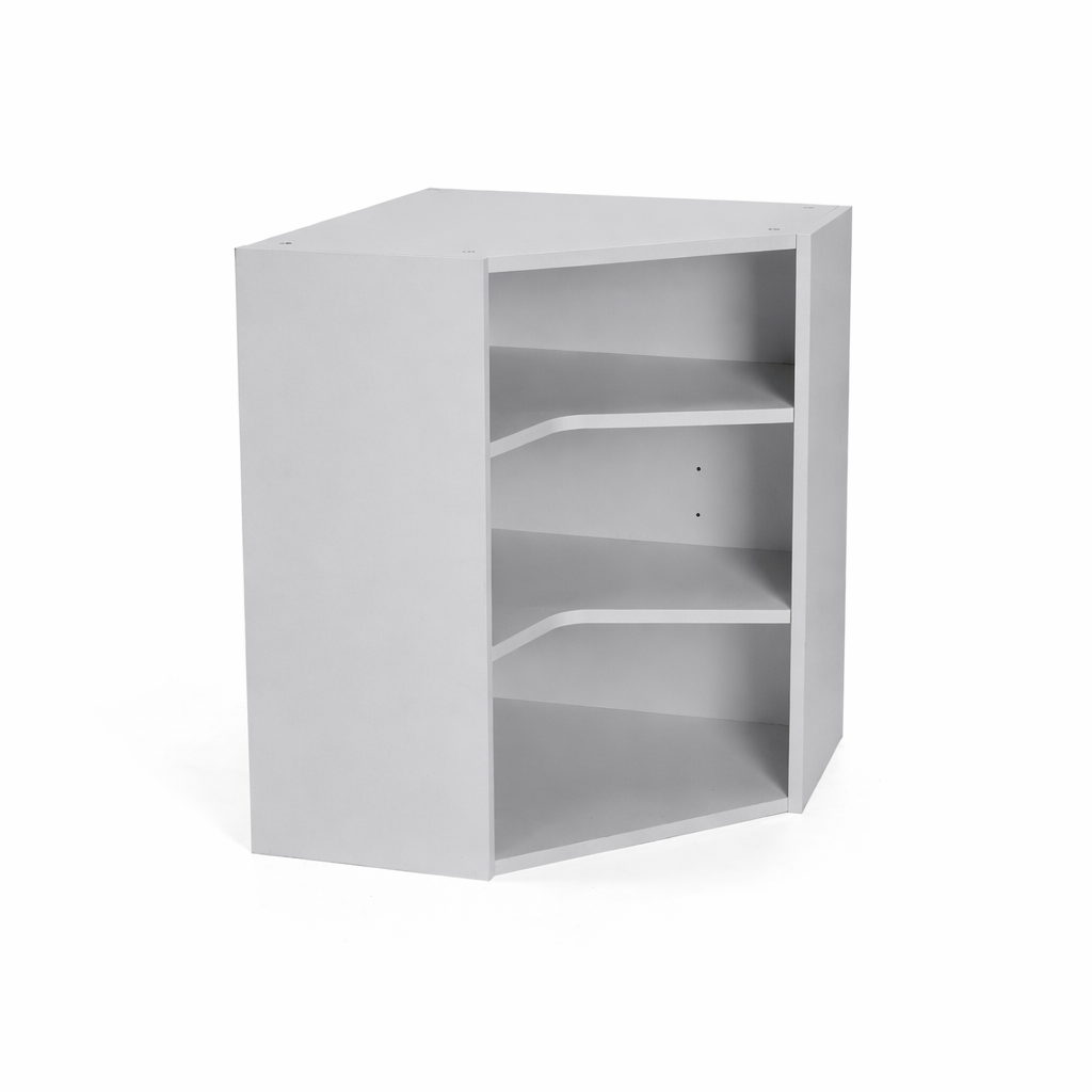 Duracab, Flat-Pack Diagonal Corner Tall Wall Cabinet Unit, 600x600mm, 900mm High