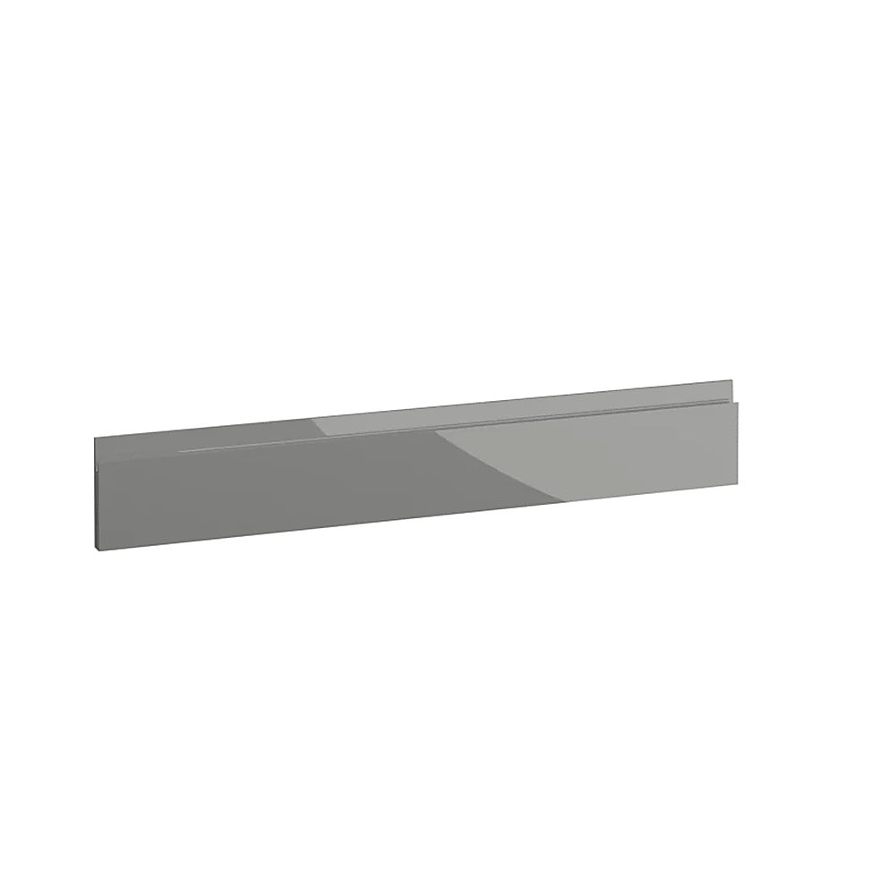 Milano, Handleless J Pull Drawer, 140 x 897mm (H x W) – High Gloss Dust Grey