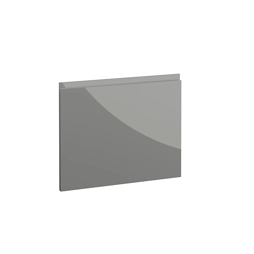 Milano, Handleless J Pull Door, 495 x 597mm (H x W) – High Gloss Dust Grey