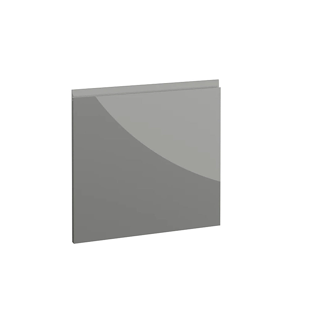 Milano, Handleless J Pull Door, 570 x 597mm (H x W) – High Gloss Dust Grey