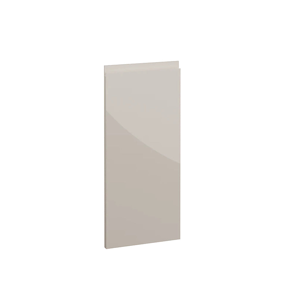 Milano, Handleless J Pull Corner Door Left Hand, 715 x 316mm (H x W) – High Gloss Cashmere