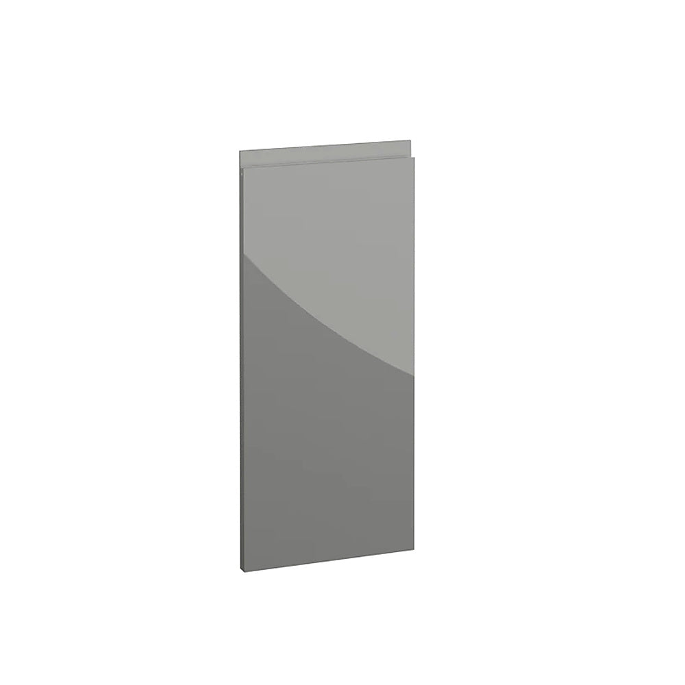 Milano, Handleless J Pull Corner Door Left Hand, 715 x 316mm (H x W) – High Gloss Dust Grey