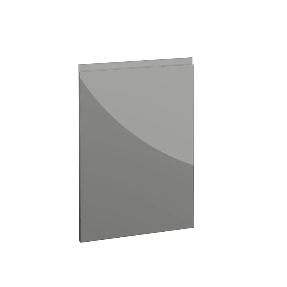 Milano, Handleless J Pull Door, 715 x 497mm (H x W) – High Gloss Dust Grey