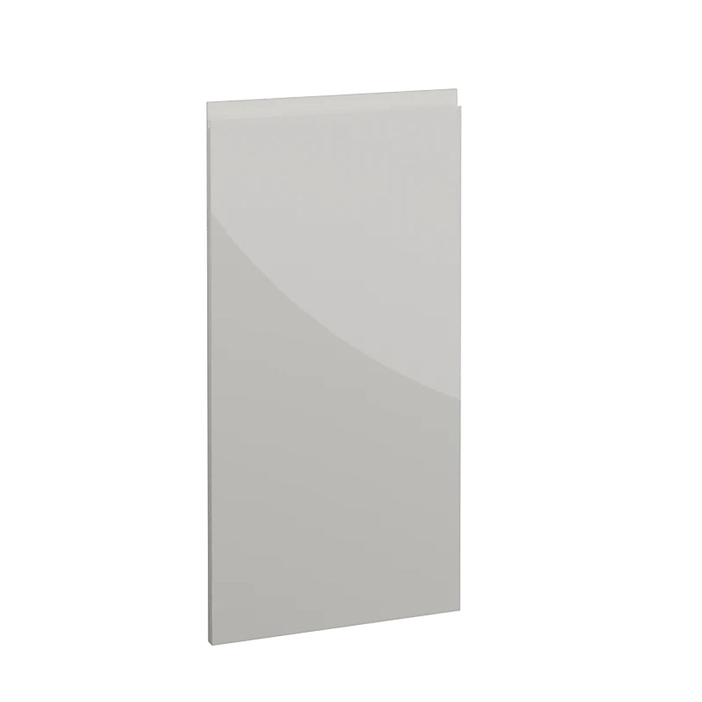 Milano, Handleless J Pull Door, 895 x 447mm (H x W) – High Gloss Dove Grey