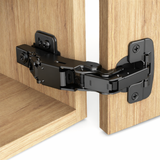 Premio, (DTC), 155°, Soft Close Hinge, Full Overlay, Titanium Black, Euro Screw Adjustable Plate, 2 Pack