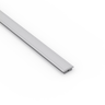 Strip Lighting Recessed Mounted Extrusion / Light Cover 1 Metre, Aluminium / Black, Sola