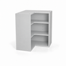 Duracab, Flat-Pack Wall L-Corner Cabinet Unit, 600x600mm