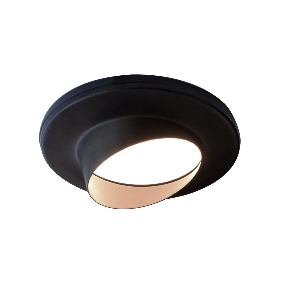 Nero Super Slim Angled Diffused LED Light, Warm White, Matte Black, Under Cabinet Light