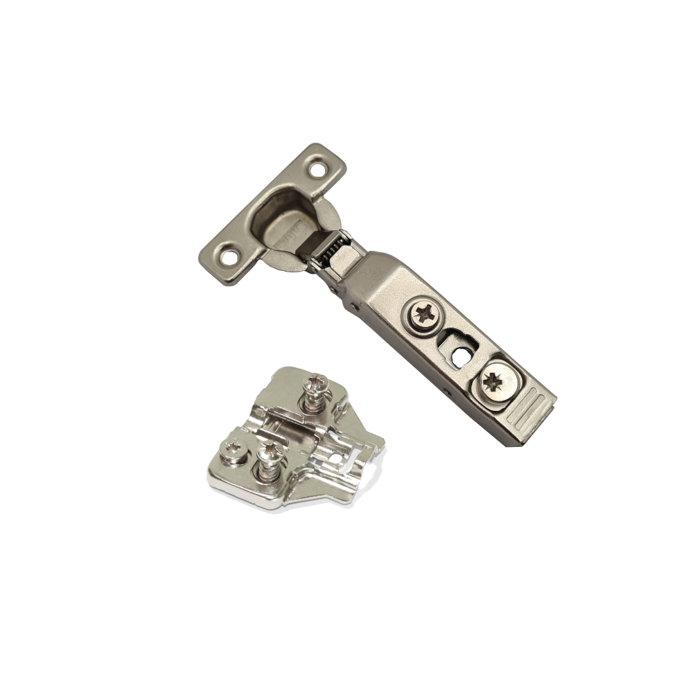DTC, Full Overlay 110° Degree Soft Close Bathroom/Small Furniture Hinge, 26mm Cup & Adjustable Plate
