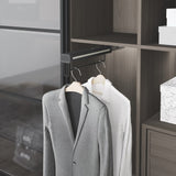 Bedroom Pullout Clothing Rack – Anthracite Aluminium, Soft Close