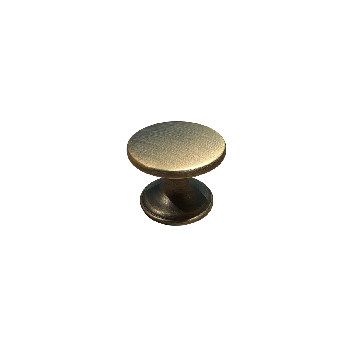 Brescia, Knob Handle, Brushed Antique Brass, Centre Fixing
