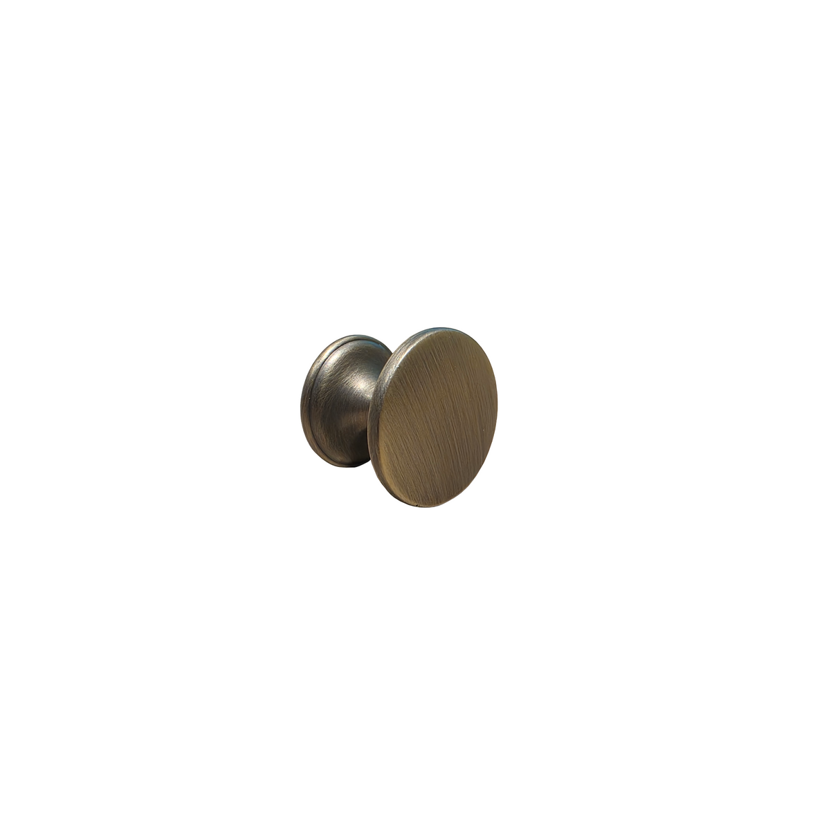 Brescia, Knob Handle, Brushed Antique Brass, Centre Fixing