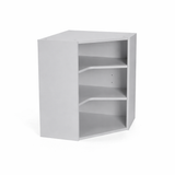 Duracab, Flat-Pack Diagonal Corner Tall Wall Cabinet Unit, 600x600mm, 900mm High
