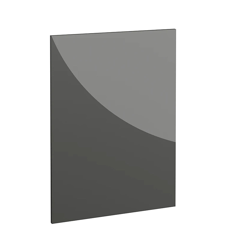 Henley, 910 x 650 x 18mm Base End Panel (H x W) – High Gloss Dust Grey