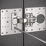 Hinge Repair Plate, 90 x 90mm, Stainless Steel, Screws Included