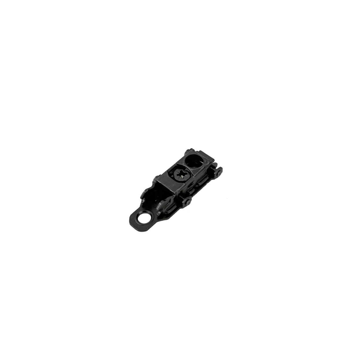 Premio, (DTC), Two Holes inline Snap-on Mounting Plate,H=0, Titanium Black