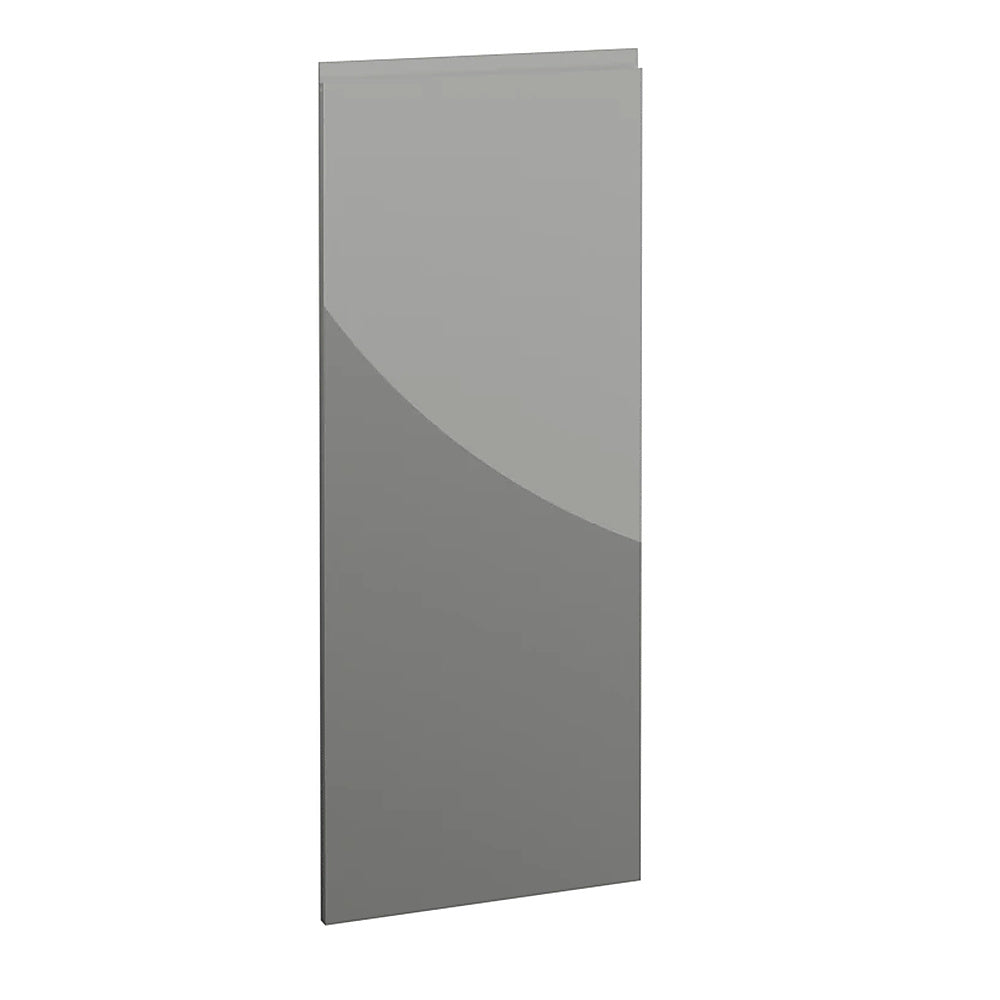 Milano, Handleless J Pull Door, 1245 x 497mm (H x W) – High Gloss Dust Grey