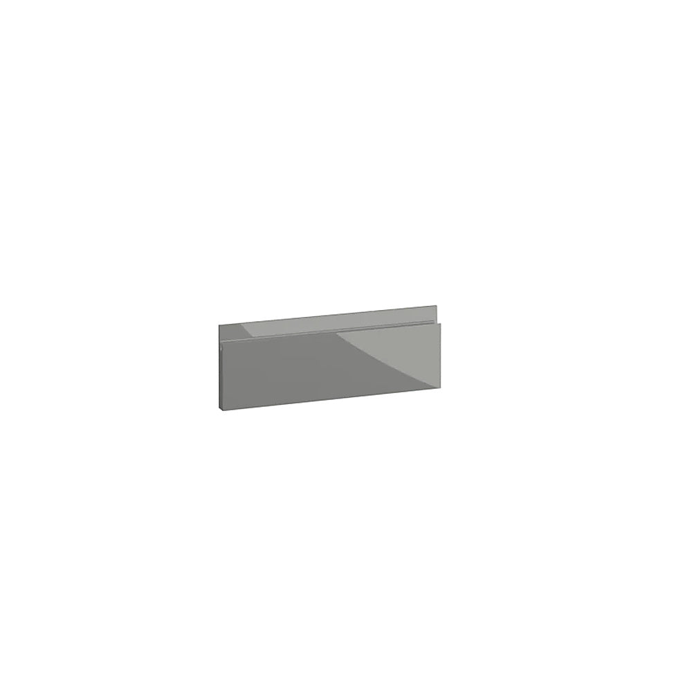 Milano, Handleless J Pull Drawer, 140 x 397mm (H x W) – High Gloss Dust Grey