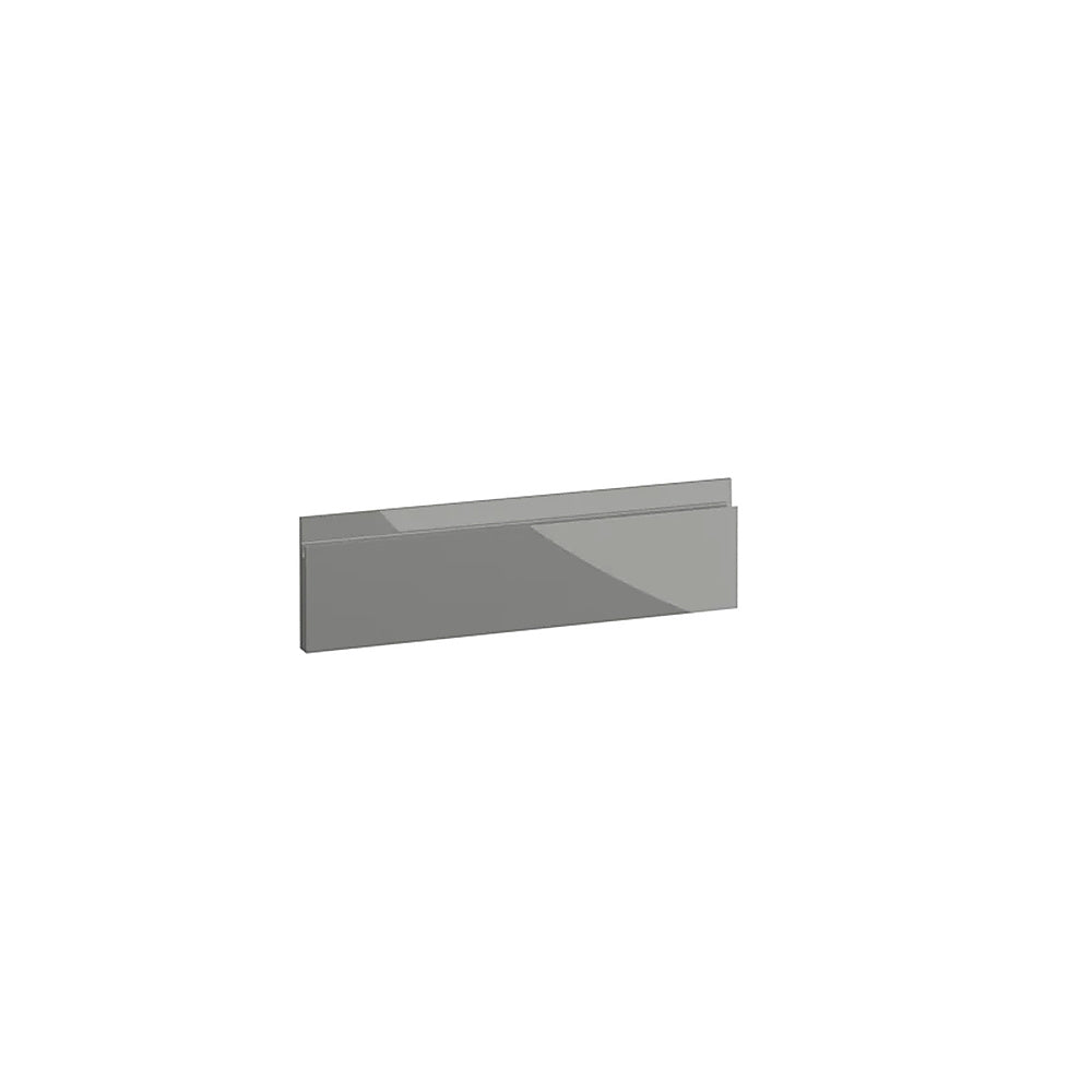 Milano, Handleless J Pull Drawer, 140 x 497mm (H x W) – High Gloss Dust Grey