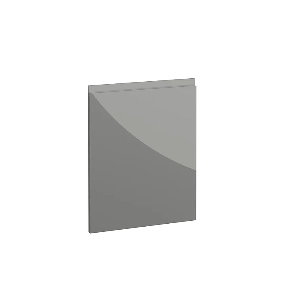 Milano, Handleless J Pull Door, 570 x 447mm (H x W) – High Gloss Dust Grey