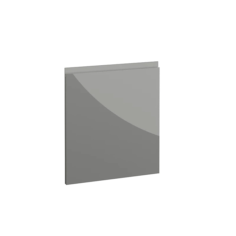 Milano, Handleless J Pull Door, 570 x 497mm (H x W) – High Gloss Dust Grey