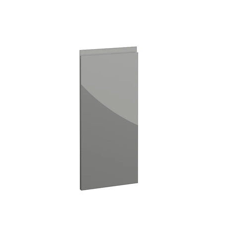 Milano, Handleless J Pull Corner Door Right Hand, 715 x 316mm (H x W) – High Gloss Dust Grey