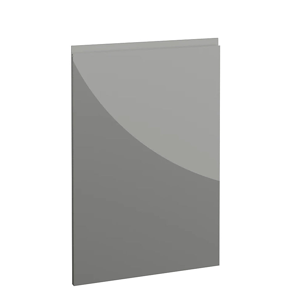 Milano, Handleless J Pull Door, 895 x 597mm (H x W) – High Gloss Dust Grey
