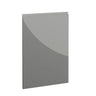 Milano, Handleless J Pull Door, 895 x 597mm (H x W) – High Gloss Dust Grey