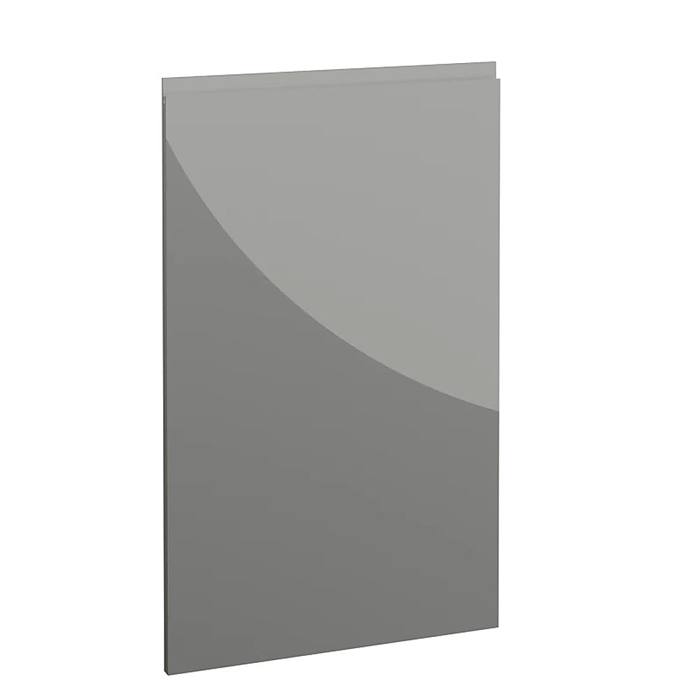 Milano, Handleless J Pull Door, 980 x 597mm (H x W) – High Gloss Dust Grey