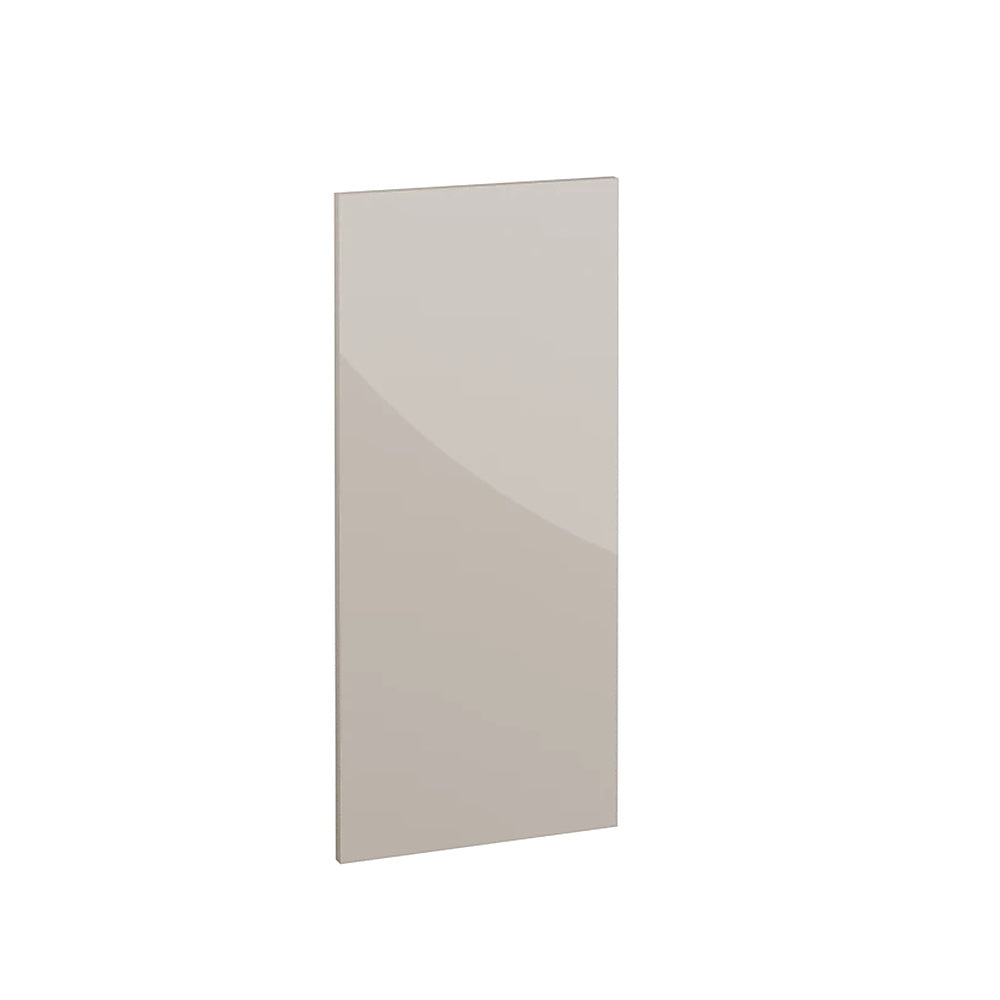 Milano, 784 x 355 x 18mm Wall End Panel (H x W) – High Gloss Cashmere