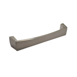 Stepped D, D Pull Handle, Brushed Nickel, 128mm Hole Centres