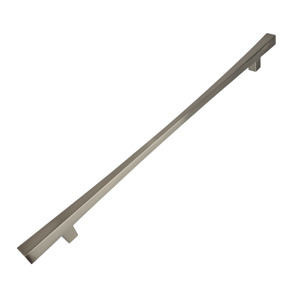 Tapered Block T-Bar, Bar Handle, Brushed Nickel, 160-320mm Hole Centres