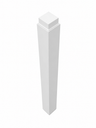 como super matt white external corner post
