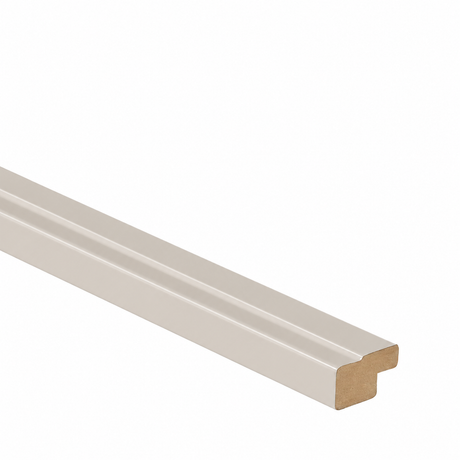 Henley, Modern Square Bullnose Cornice, 3050 x 50 x 30mm – High Gloss Cashmere