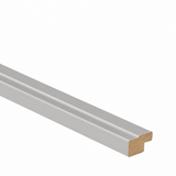 Milano, Modern Square Bullnose Cornice, 3050 x 50 x 30mm – High Gloss Dove Grey