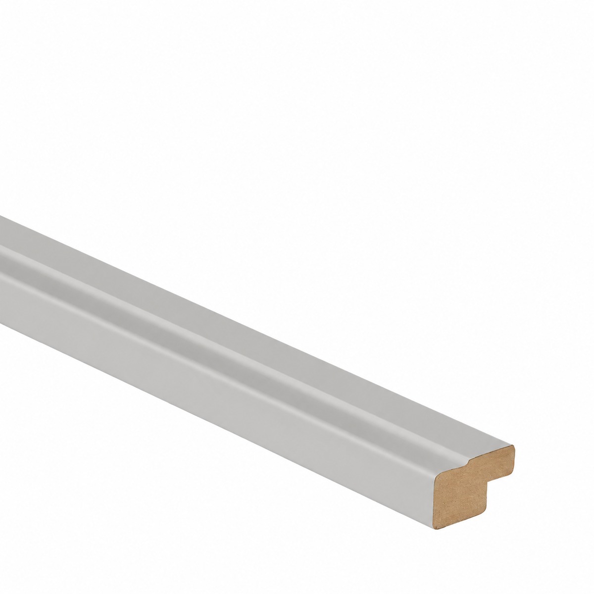 Mayfair, Modern Square Bullnose Cornice, 3050 x 50 x 30mm – Super Matt Dove Grey