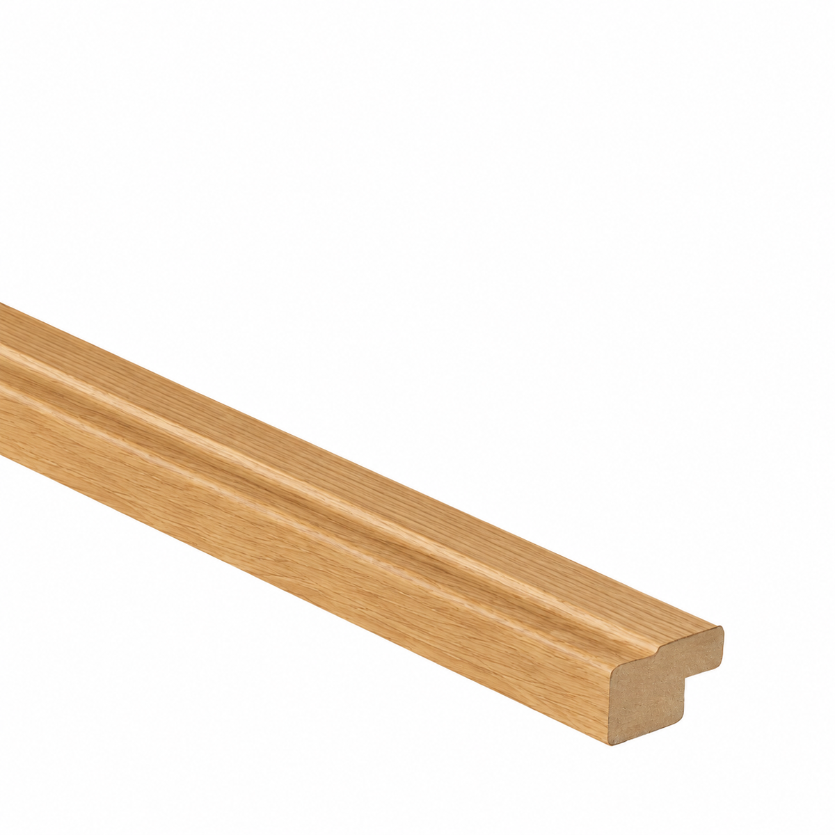 Mayfair, Modern Square Bullnose Cornice, 3050 x 50 x 30mm – Woodgrain Oak Veneer