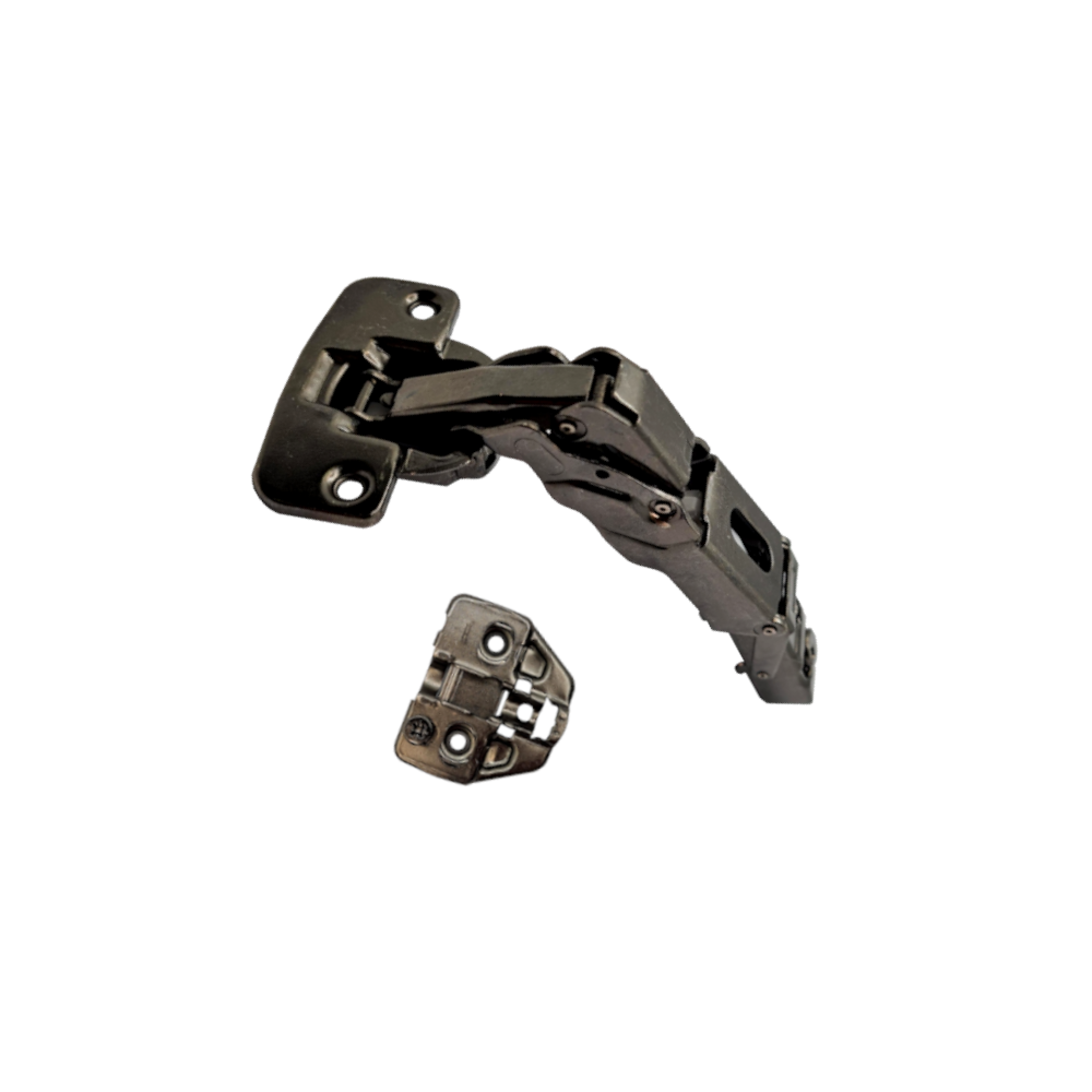 DTC, 155° Degree Hinge with Adjustable Hinge Plate, Soft Close, Titanium Black