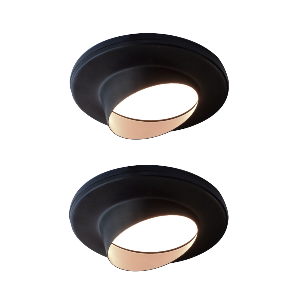 Nero Super Slim Angled Diffused LED Light, Warm White, Matte Black, Under Cabinet Light