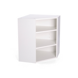 Duracab, Flat-Pack Diagonal Corner Wall Cabinet Unit, 600x600mm