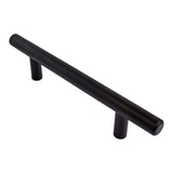 T-Bar, Bar Pull Handle, Black, 96-128mm Hole Centres