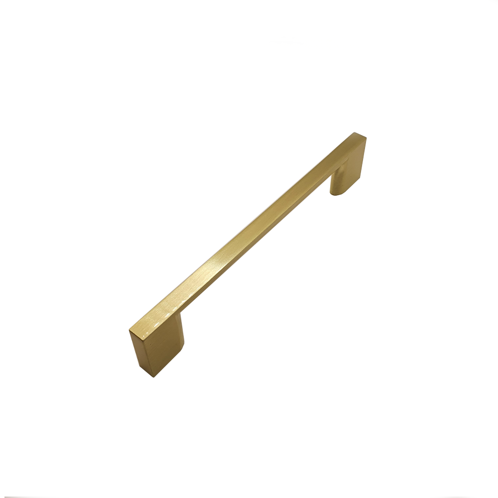 Pharaoh, Slimline D Handles, Brushed Brass, 128-320mm Hole Centres