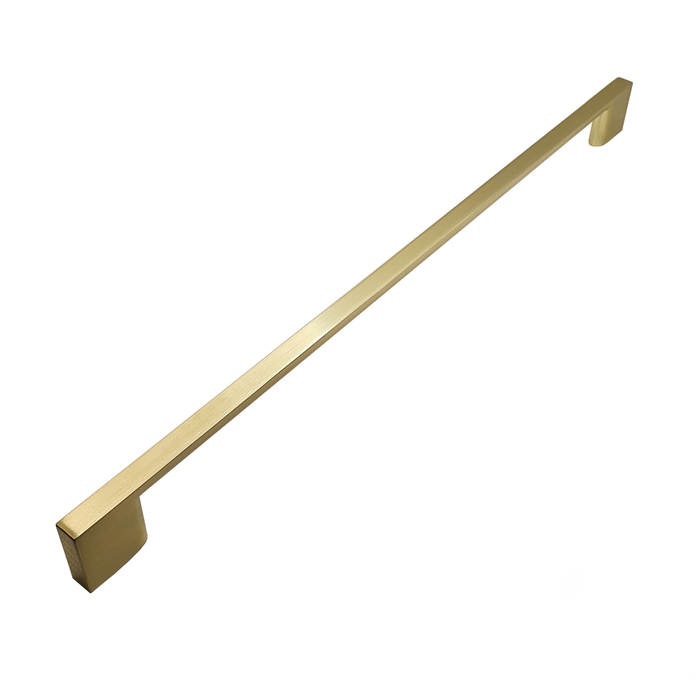 Pharaoh, Slimline D Handles, Brushed Brass, 128-320mm Hole Centres