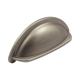 Ariel, Cup Handle, Polished Chrome-Pewter, 76mm Hole Centres