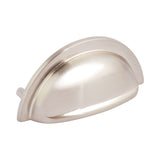 Henrietta, Cup Handle, Polished Chrome-Brushed Nickel, 76mm Hole Centres