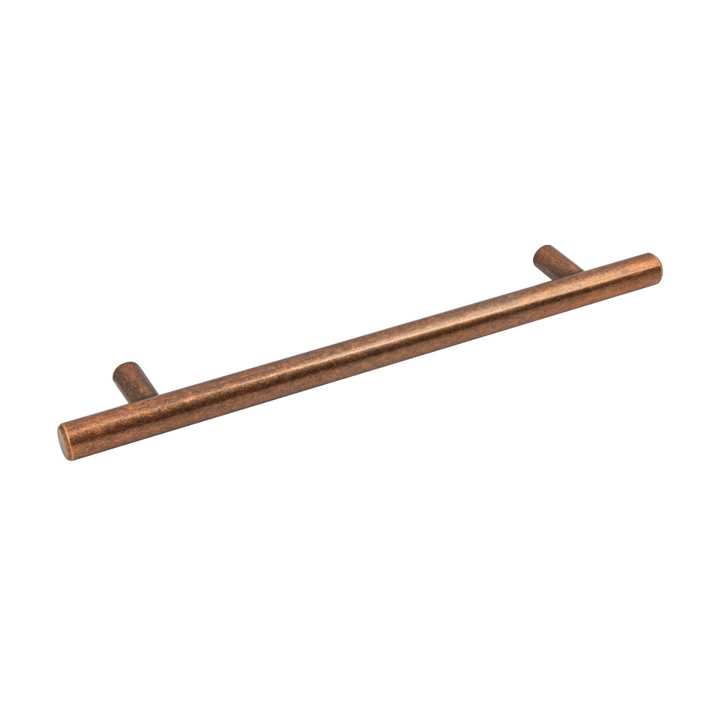 T-Bar, Bar Handle, Copper, 128-160mm Hole Centres