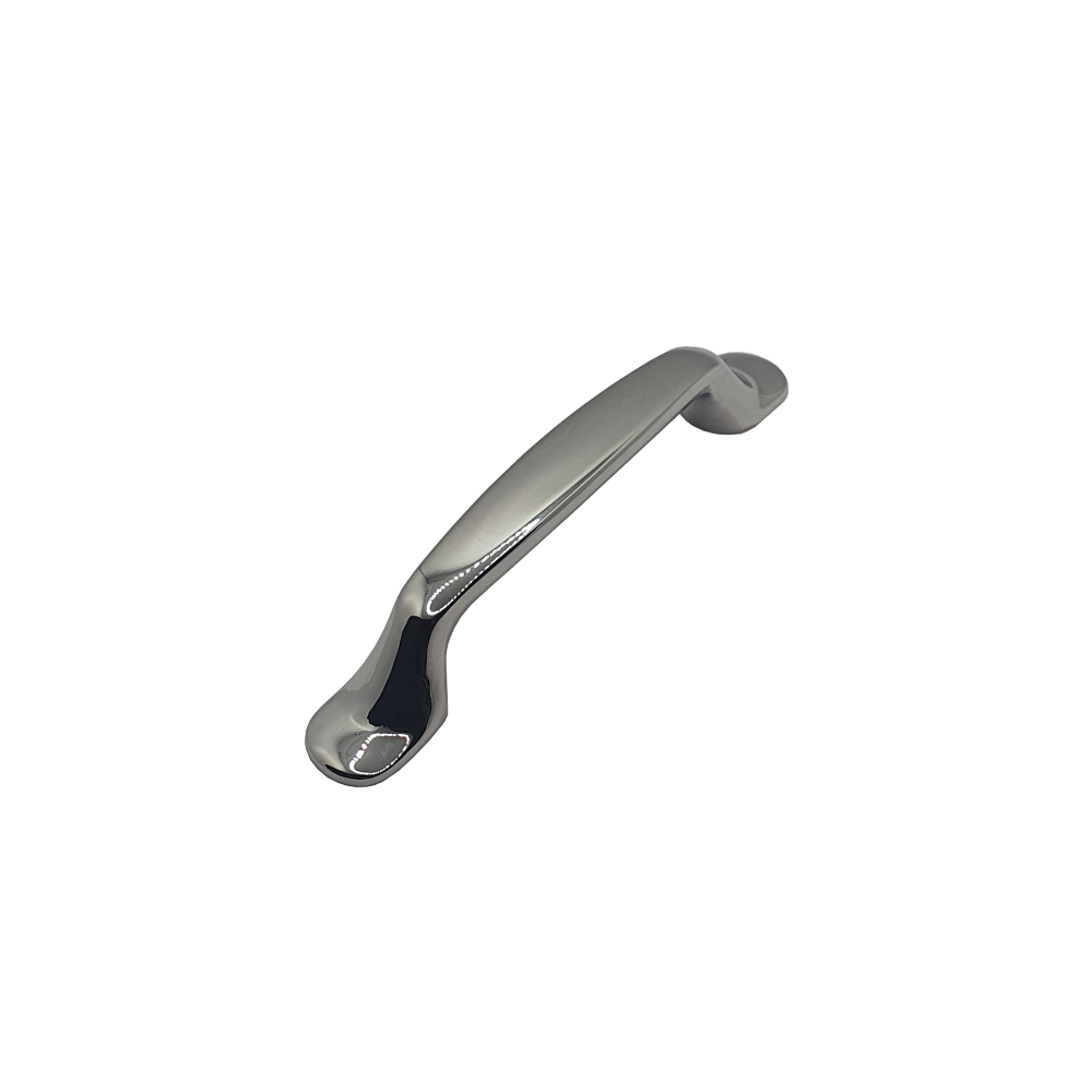 Henrietta, D Pull Handle, Polished Chrome-Stainless Steel Effect, 96mm Hole Centres