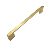 Pharaoh, Slimline D Handles, Brushed Brass, 128-320mm Hole Centres