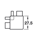 Gola C Profile External Corner Connector